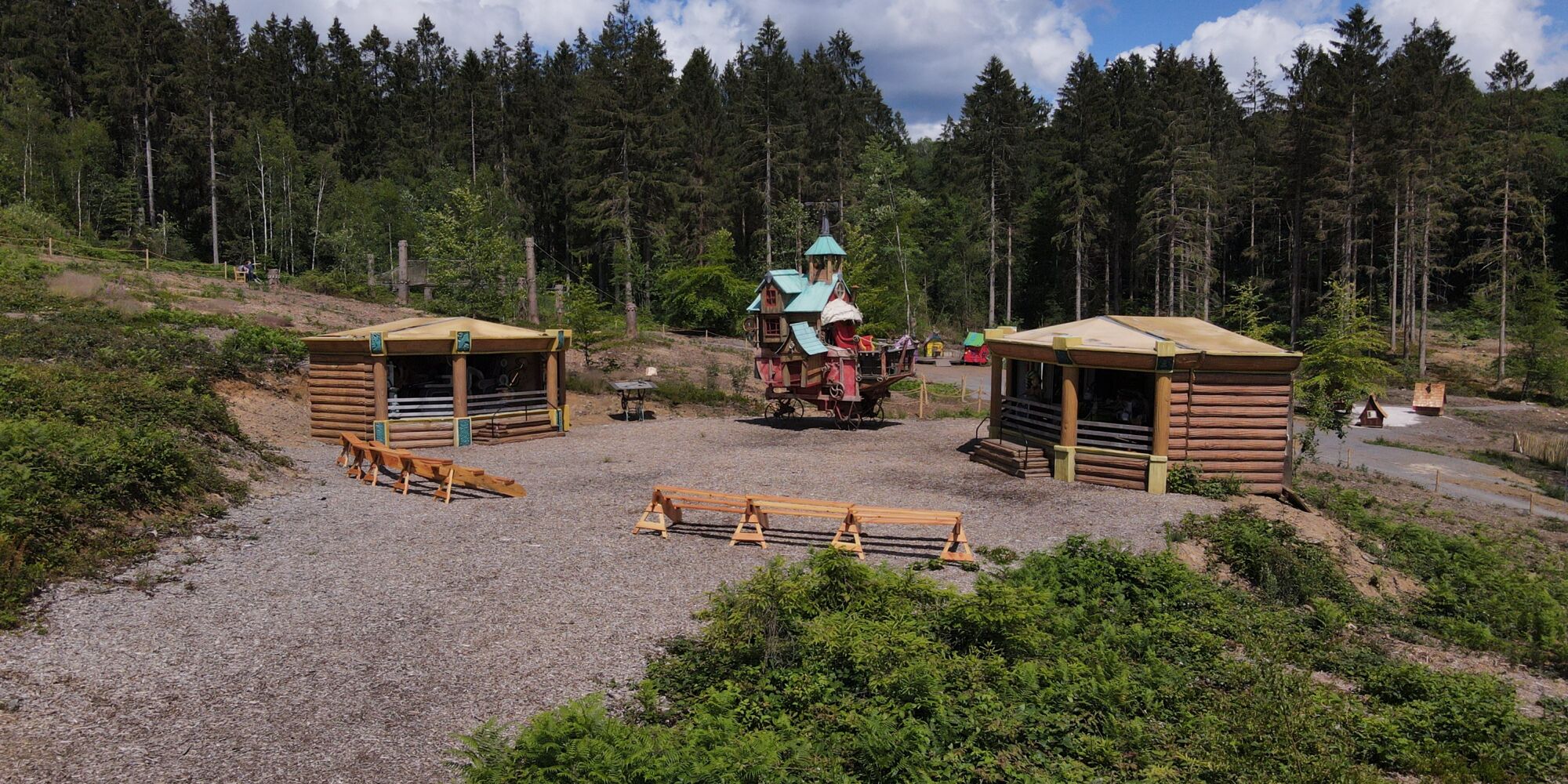 Photo du "Camppement aux Manivelles" à l'Elfy Park au lac des Vieilles Forges